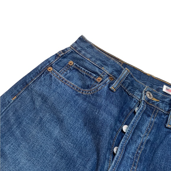 RE/DONE High Rise Crop Flare Denim Jeans Women’s size 29 in Dark Blue - Picture 4 of 9